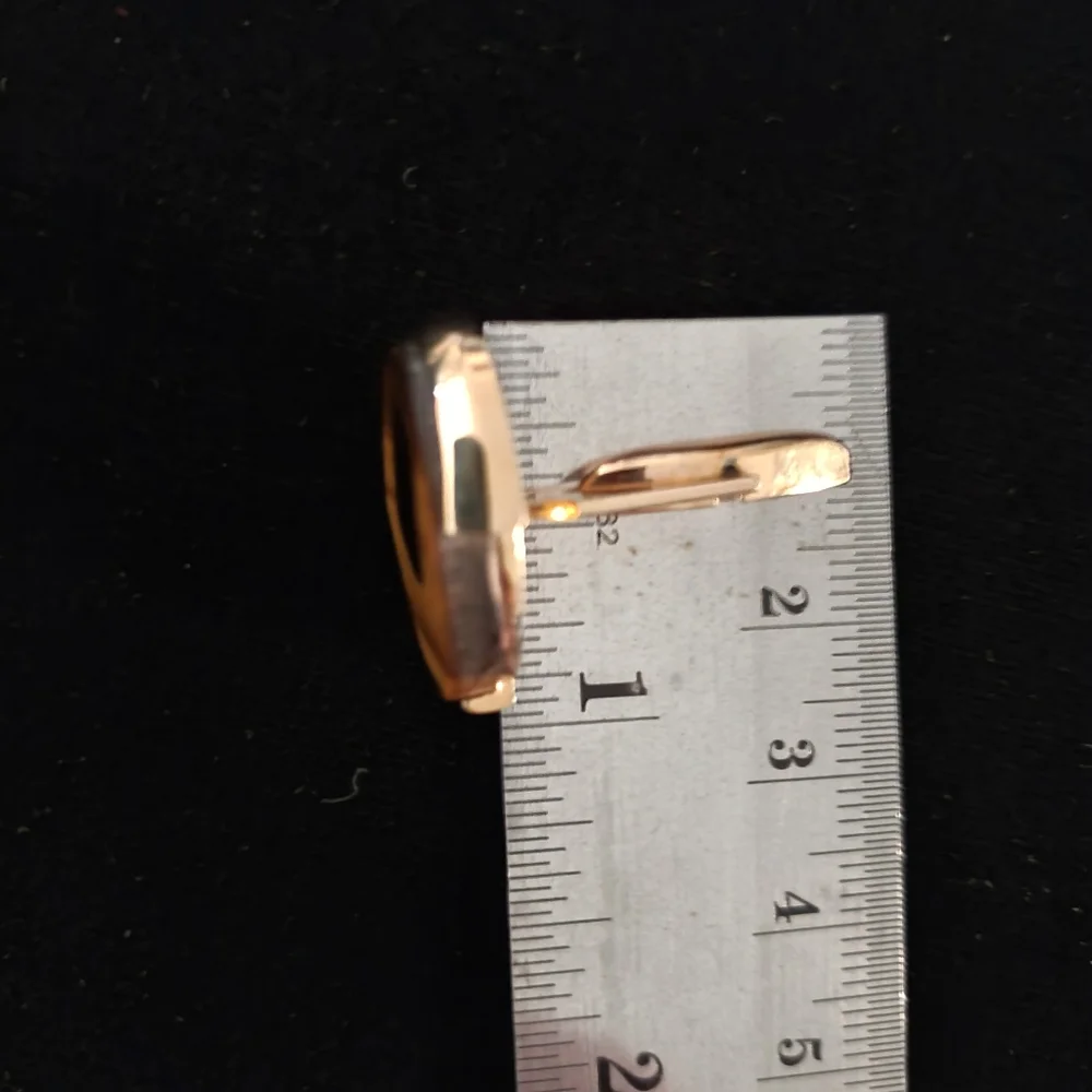 Swank Vintage Tigers Eye Black Onyx Cufflinks 1950's 1960's